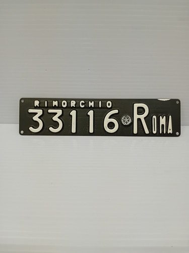 Targa auto roma rimorchio - auto,