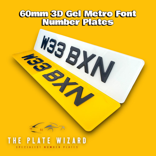 Targhette numeriche font metro - targhette,